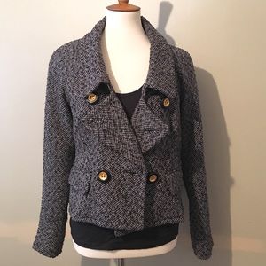 Banana Republic Gray Tweed Jacket